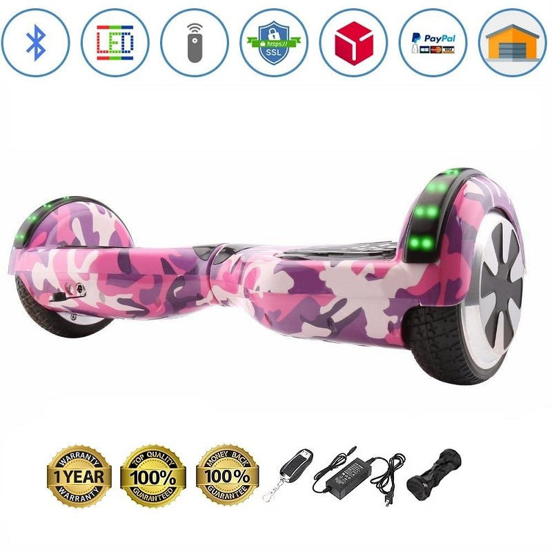 Pink Camouflage 6.5 Inch Hoverboard